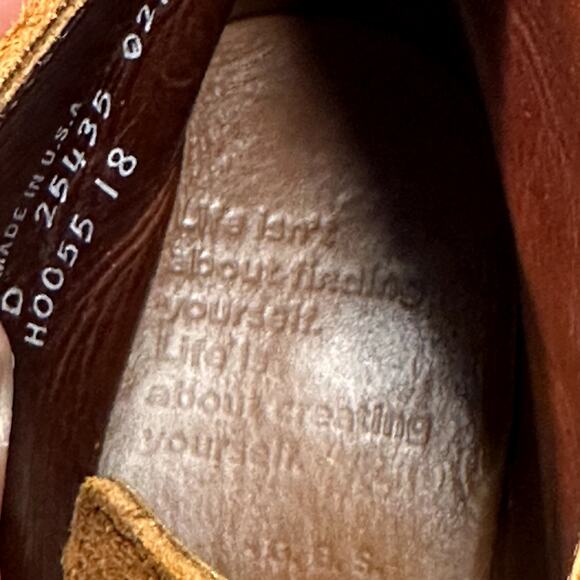 VGUC Rancourt & Co. x Helm Suede Roughout Boots Wedge Sole Made in Maine USA 8 D main image 4